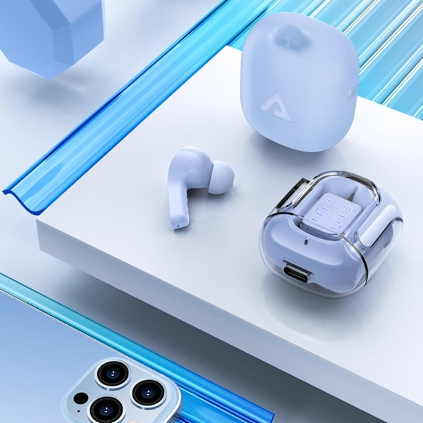 Acefast T6 TWS Bluetooth In-Ear Wireless Headphones - Light Blue Blue