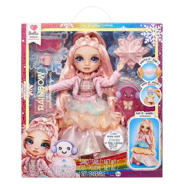 Rainbow High Bella Parker Winter pink doll multifärg