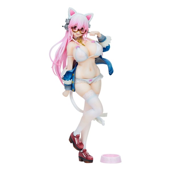 Super Sonico PVC Statue Super Sonico White Cat Ver. 27 cm multifärg