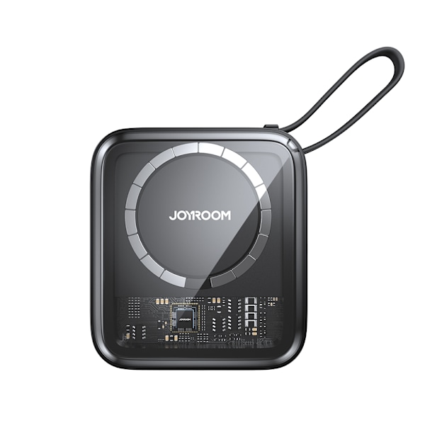 Joyroom Icy Series JR-L007 10000mAh Induction Power Bank with MagSafe 22.5W with Lightning Cable - Black Black