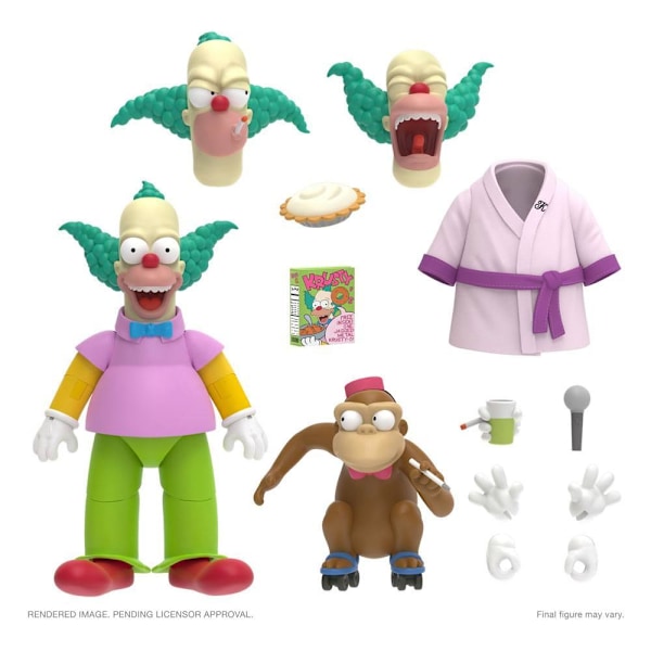 The Simpsons Ultimates Action Figure Krusty the Clown 18 cm Multicolor