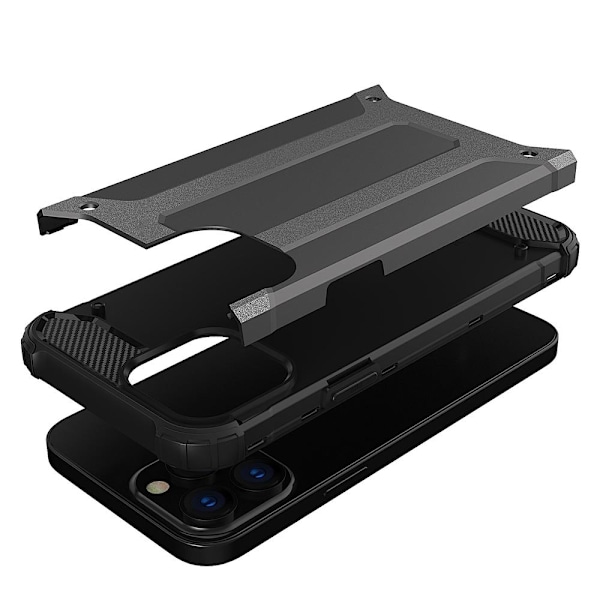 Hybrid Armor case iPhone 14 Pro armored hybrid case black Black