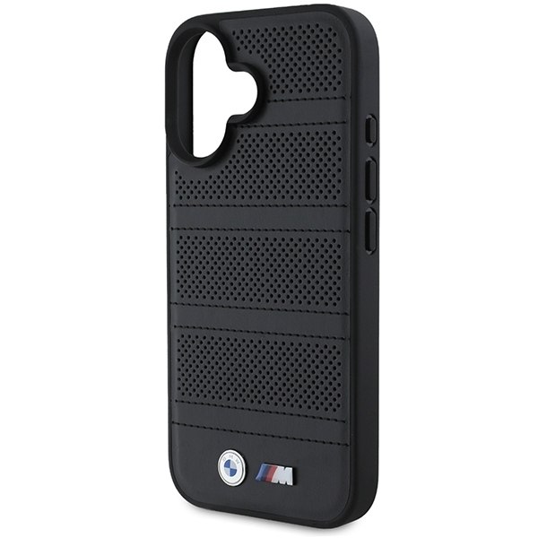 BMW M Perforated And Stitched Line MagSafe case for iPhone 16 - black Black