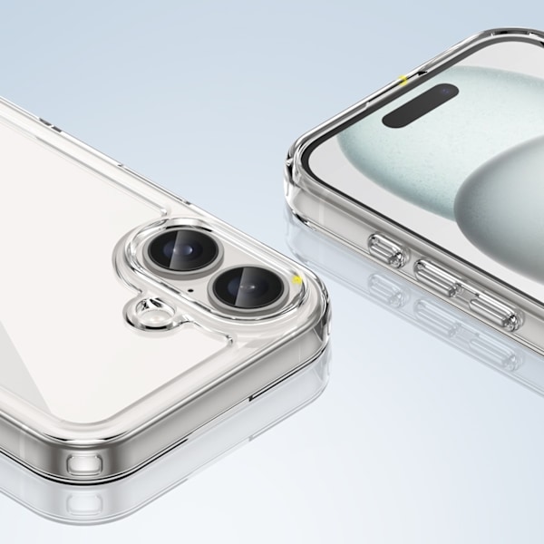 Outer Space Case with Gel Frame for iPhone 16 - Clear Transparent