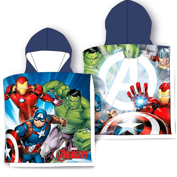 Marvel Avengers cotton poncho towel Multicolor