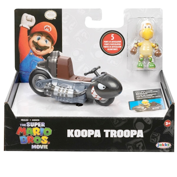 Mario Kart The Movie Koopa Troopa Kart  Kart figure 6cm multifärg