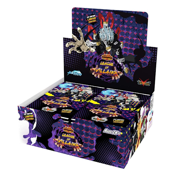 My Hero Academia Trading Cards Booster Packs Series 4 League of Villains Display (24) *English Version* multifärg