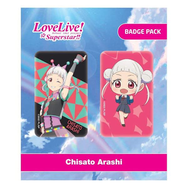 Love Live! Pin Badges 2-Pack Chisato Arashi multifärg