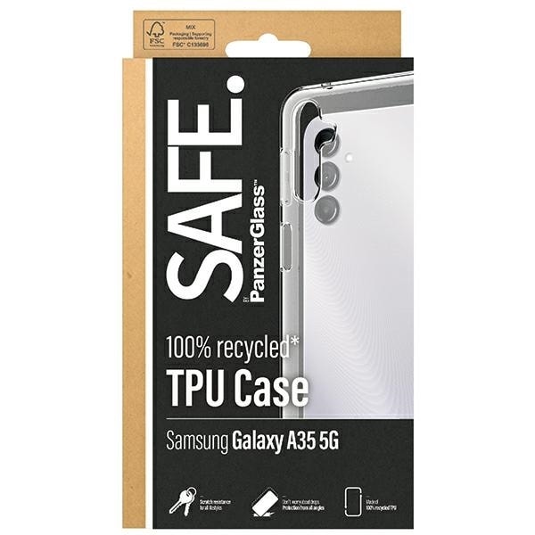 SAFE by PanzerGlass case for Samsung Galaxy A35 5G - transparent Transparent