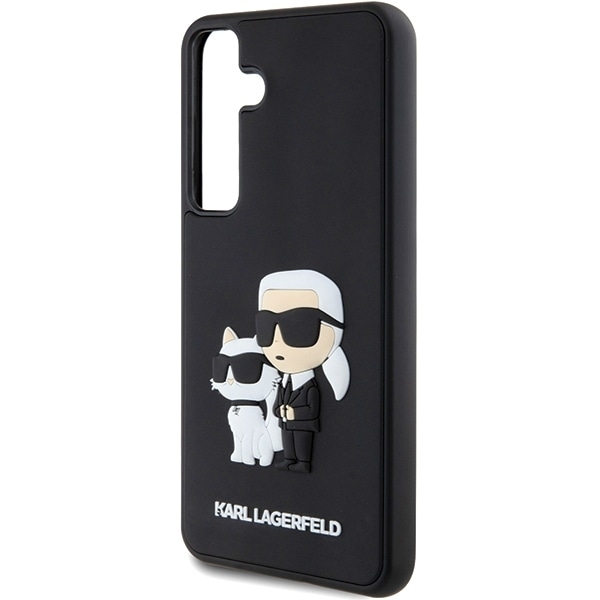 Karl Lagerfeld 3D Rubber Karl&amp;Choupette case for Samsung Galaxy S24 - black Black