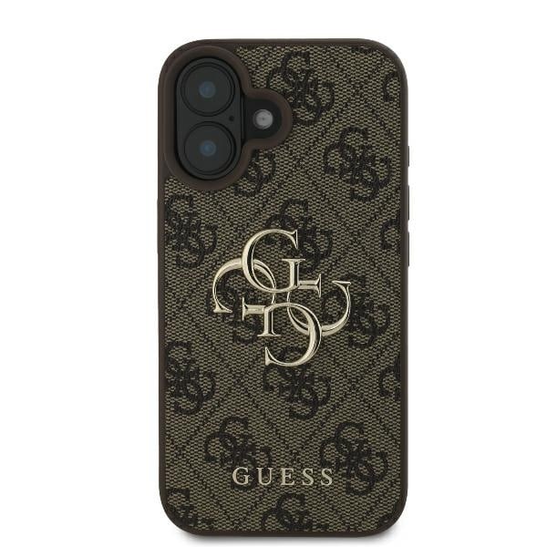 Guess 4G Big Logo iPhone 16 Case - Brown Brown