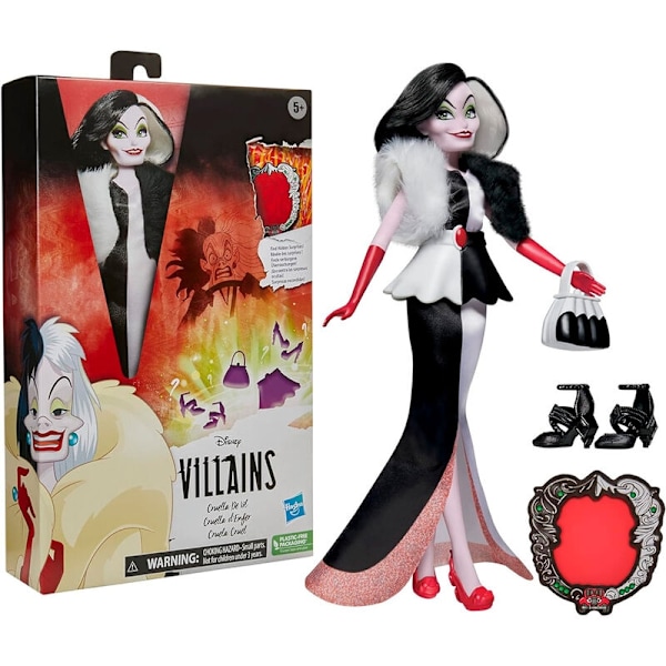 Disney Villains Cruella de Vil doll 28cm multifärg