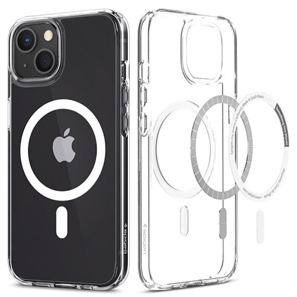 Spigen Ultra Hybrid Mag Case with MagSafe for iPhone 13 mini - White Transparent || White