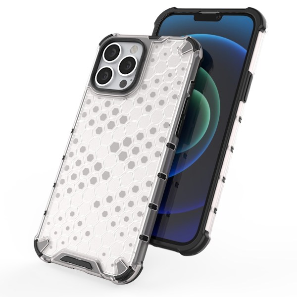 Honeycomb Case armor cover with TPU Bumper for iPhone 13 Pro Max blue Blue