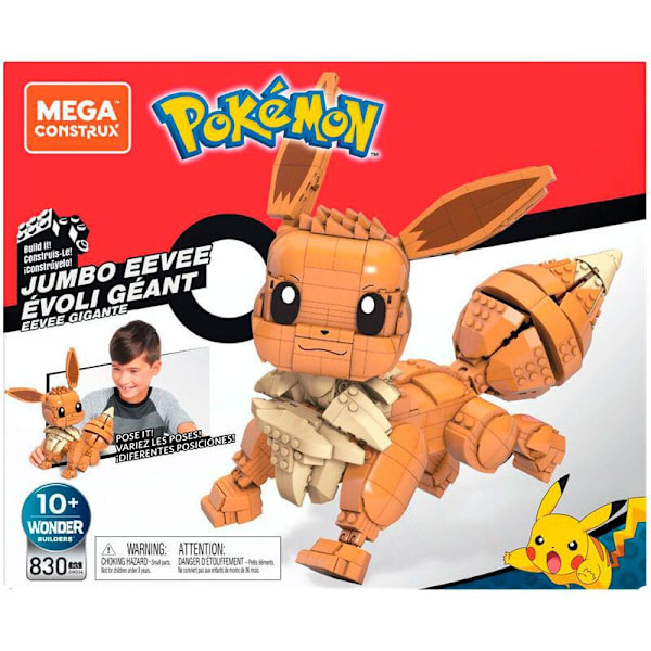 Pokemon Jumbo Eevee MEGA Construx Multicolor