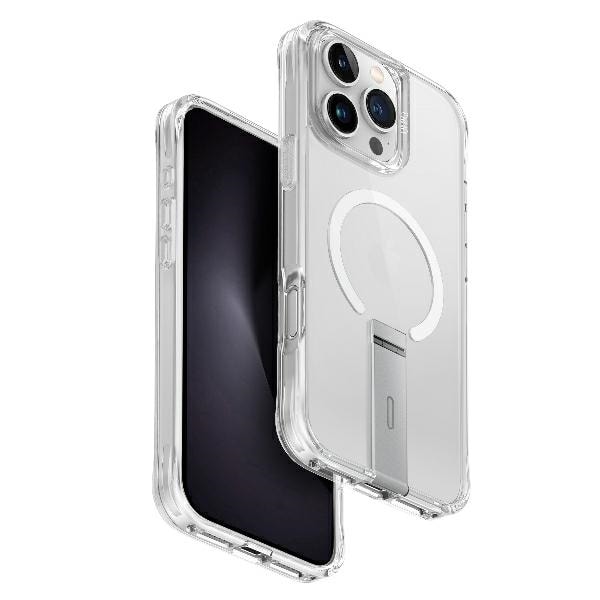 Uniq Eleva with Vertica Stand Case for iPhone 16 Pro Max - Transparent Transparent