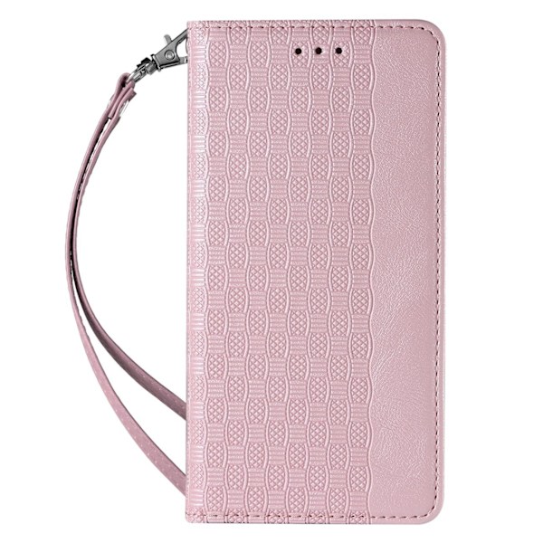 Magnet Strap Case Case for Samsung Galaxy S22 + (S22 Plus) Pouch Wallet + Mini Lanyard Pendant Pink Pink