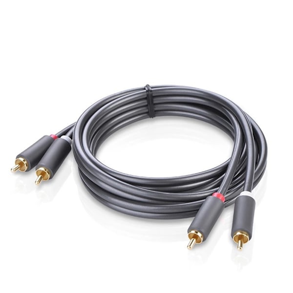 Ugreen AV104 30747 audio cable 2RCA (male) / 2RCA (male) 1m - gray