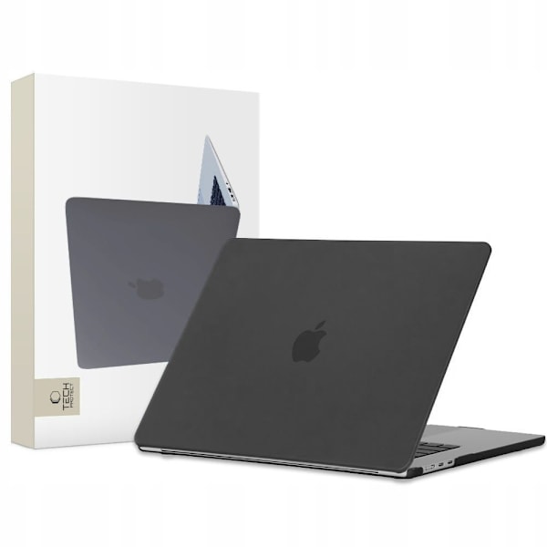 Tech-Protect SmartShell case for MacBook Air 15&quot; M2 / M3 / 2023-2024 - matte black Black || Semi-transparent