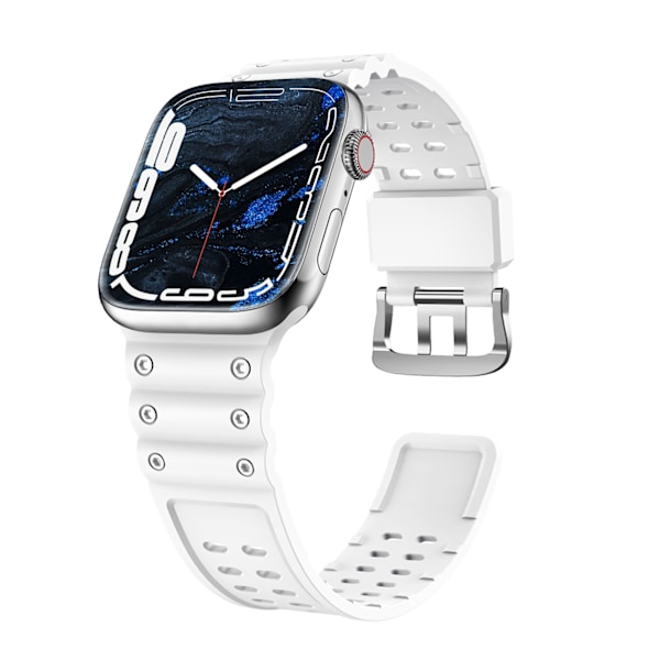 Strap Triple Protection Apple Watch SE strap, 9, 8, 7, 6, 5, 4, 3, 2, 1 (41, 40, 38 mm) band bracelet white White