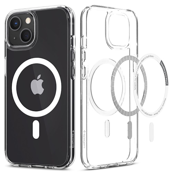 Spigen Ultra Hybrid Mag Case with MagSafe for iPhone 13 - White Transparent || White