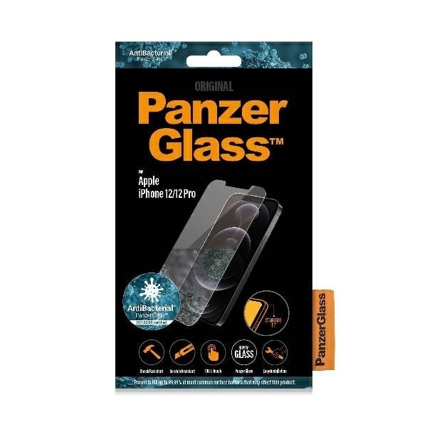 PanzerGlass Pro Standard Super+ antibacterial tempered glass for iPhone 12 / 12 Pro