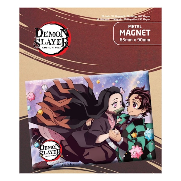 Demon Slayer: Kimetsu no Yaiba Fridge Magnet Tanjiro & Nezuko Multicolor