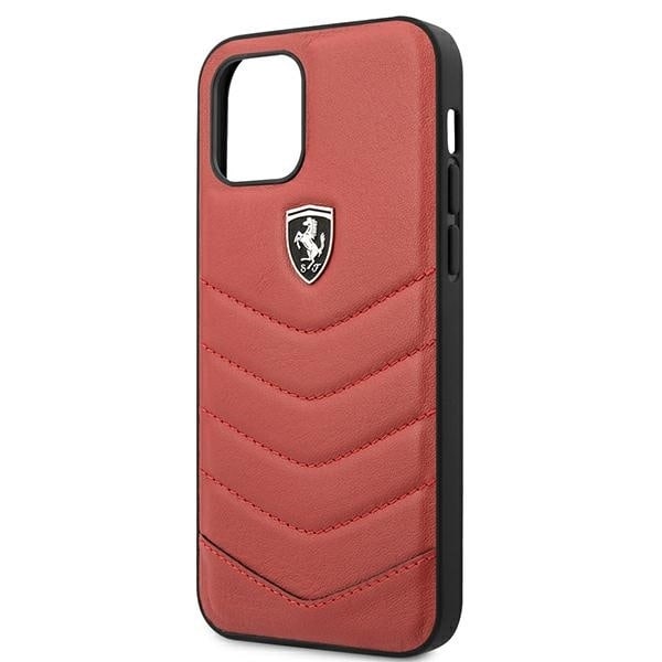 Ferrari FEHQUHCP12MRE iPhone 12/12 Pro red/red hardcase Off Track Quilted Red