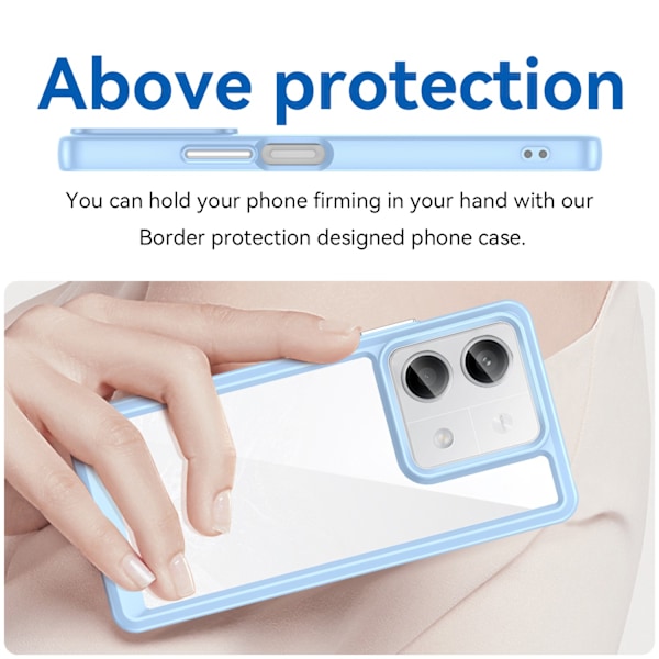 Outer Space Case with gel frame for Xiaomi Redmi Note 13 Pro+ - blue Blue