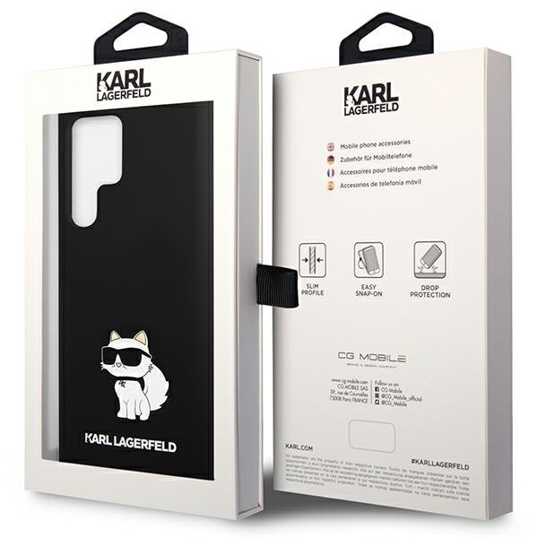 Karl Lagerfeld KLHCS23LSNCHBCK S23 Ultra S918 hardcase black/black Silicone Choupette Black