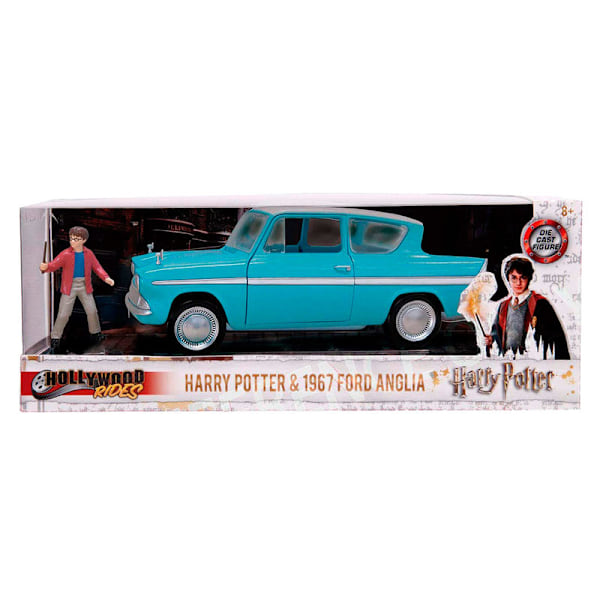 Harry Potter Ford Anglia bil + Harry Potter figuruppsättning multifärg