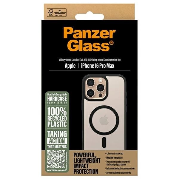 PanzerGlass HardCase iPhone 16 Pro Max 6.9&quot; black/black MagSafe 1304 Black