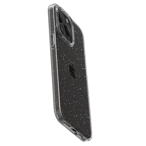 Spigen Liquid Crystal iPhone 15 Pro Case - Clear Glitter Transparent || Silver