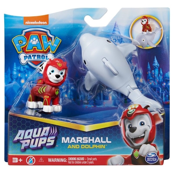 Paw Patrol Marshall Aqua Pups pack figures Multicolor