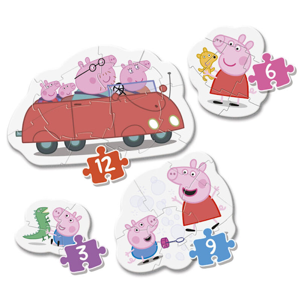 Peppa Pig My First Puzzle 3-6-9-12pcs Multicolor