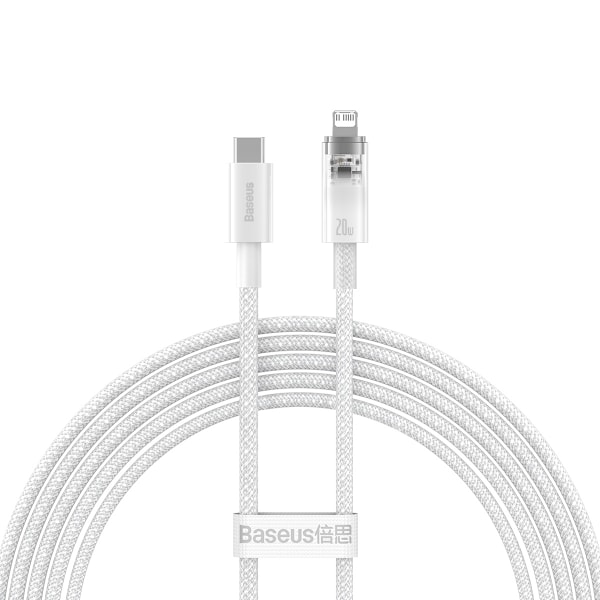 Baseus CATS010302 Lightning - USB-C cable 20W 480Mb/s 2m - white White