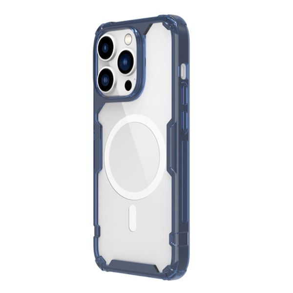 Nillkin Nature Pro armored case with MagSafe for iPhone 15 Pro Max - blue Blue || Transparent