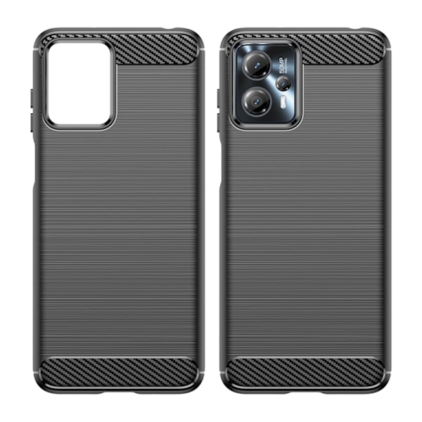 Carbon Case for Motorola Moto G53 / G13 flexible silicone carbon cover black Black