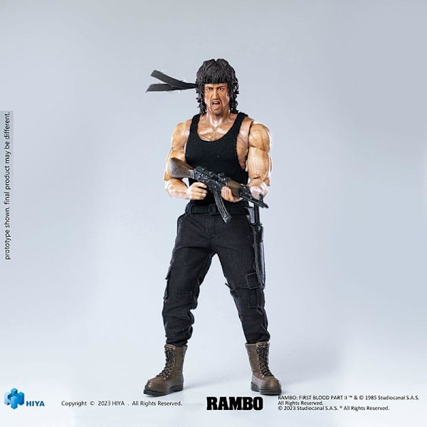 First Blood II Exquisite Super Series  Actionfigur 1/12 First Blood II John Rambo 16 cm Multicolor