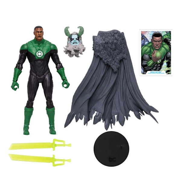 DC Comics Multiverse John Stewart Green Lantern figur 18cm multifärg