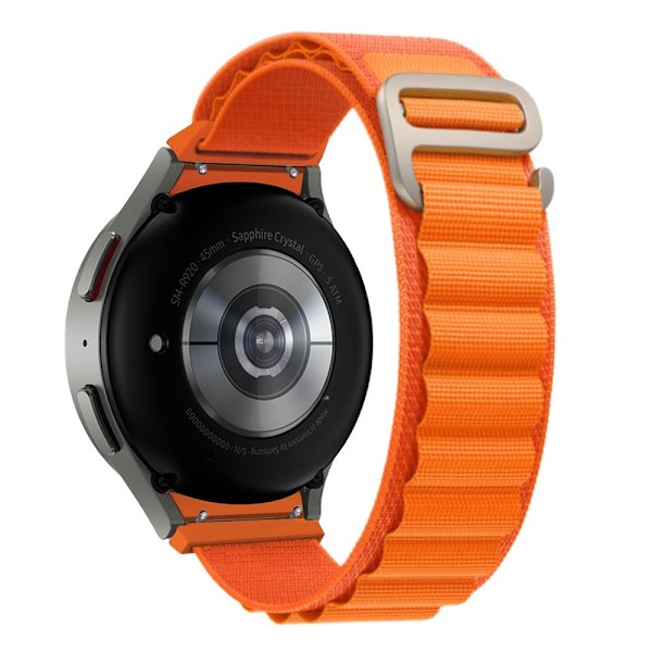 Tech-Protect Nylon Pro Strap for Samsung Galaxy Watch 4 / 5 / 5 Pro / 6 / 7 / FE - Orange Orange