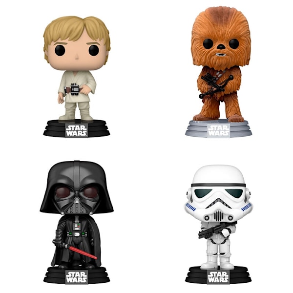 POP pack 4 figures Star Wars New Classics Exclusive Multicolor