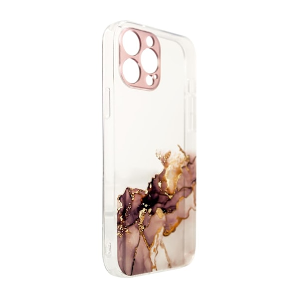 Marble Case for iPhone 12 Pro Max Gel Cover Marble Brown Brown