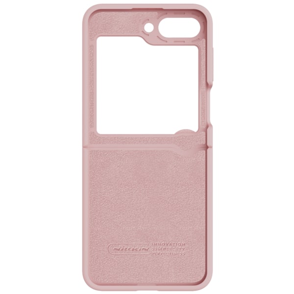 Nillkin Flex Flip Case with Charm and Stand for Samsung Galaxy Z Flip 5 - Peach Orange