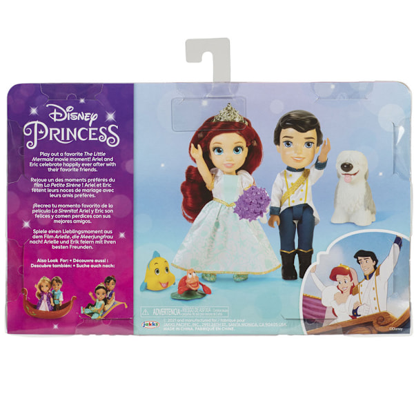 Disney Den lille havfruen Ariel + Eric dukke 15cm Multicolor