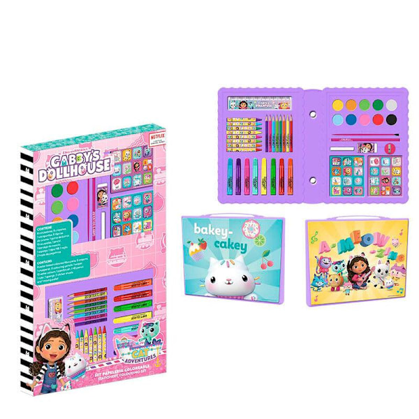 Gabbys Dolls House Colouring stationery set Multicolor