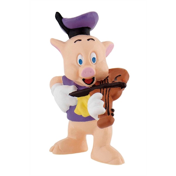 The Three Little Pigs Fiddler figure 6cm multifärg