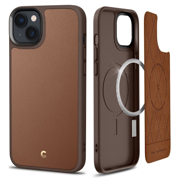 Spigen Cyrill Kajuk Mag Case with MagSafe for iPhone 14 Plus - Brown Brown