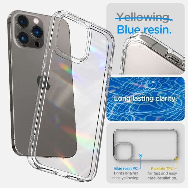 Spigen Ultra Hybrid iPhone 14 Pro Case - Clear Transparent