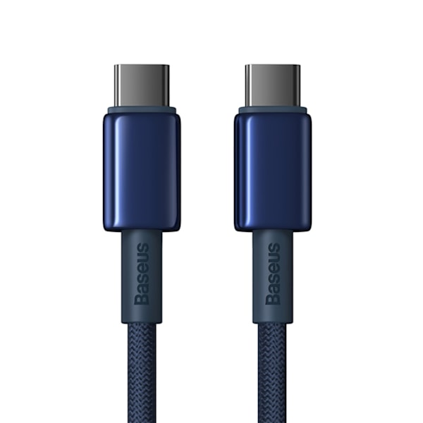 Baseus Tungsten Gold USB-C / USB-C 100W 2m cable - navy blue Blue